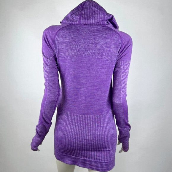 Lululemon Rest Less Hoodie Women 4? *Flaw Heathered Violet Long SleeveTop Pocket - Picture 2 of 16